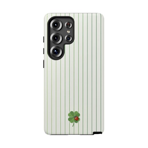 Four-leaf Clover Ladybug Phone Case Striped Luck iPhone Cover Vintage Style Gift - Etsy