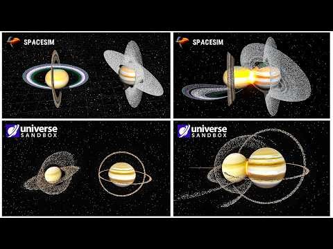 X-RINGS BATTLE: Jupiter vs Saturn in SpaceSim & Universe Sandbox!