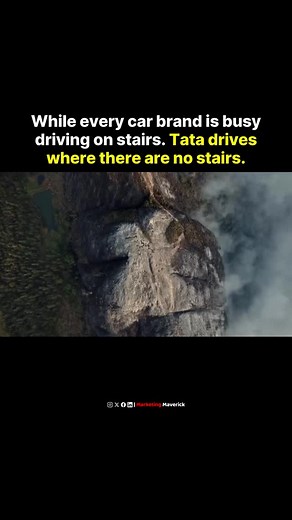 Tata Harrier.ev took on the Elephant Rock Challenge by scaling a real 34° incline - no ramps, no theatrics. This wasn’t a staged stunt, it was a demonstration of what Indian automotive engineering can actually conquer! | Marketing Maverick