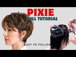 How to Cut a Beautiful Pixie Haircut | Full Professional Tutorial