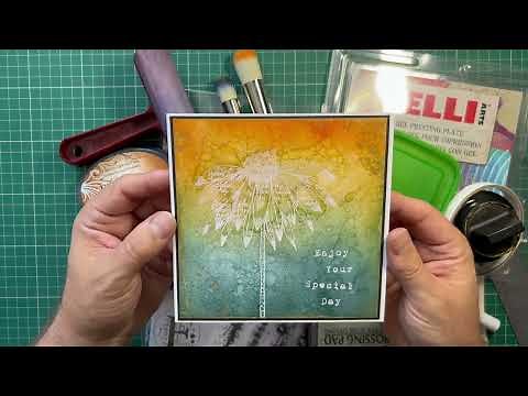Using a brayer and emboss resist technique #allandcreate #lavinia #craft #cardmaking #ink #cards