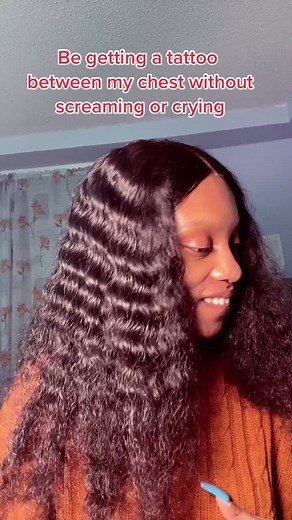 I’m a boss no pain no game right 😭😂#tattoo #chesttattoo