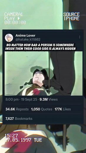 2.7K reactions · 23 shares | No matter how bad a person is somewhere inside them their good side is always hidden #naruto #kakashi #animelover #animeedit #narutokakashi #viralvideos #trending #sasuke #kakashilove #kakashixhanare | Md jual ᢏ | Facebook