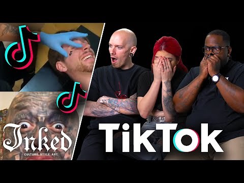 Losing Our Minds To TikTok’s Craziest Tattoo Videos | Tattoo Artists React