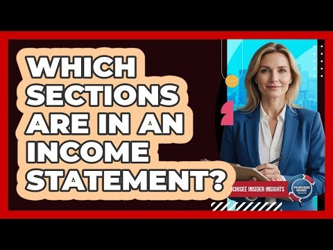 Which Sections Are In An Income Statement?