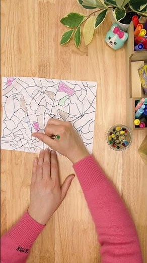 Stained Glass Crayon Art