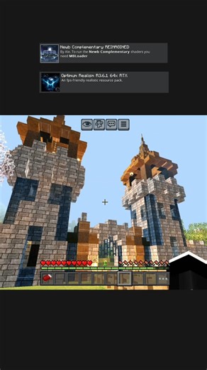 Ultra realistic shader+texture pack ||#minecraft #minecraftrealistic #vibrantvisuals #minecraftbuild