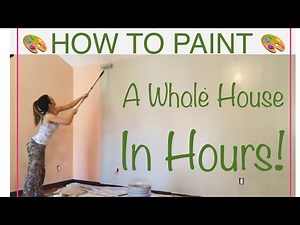 HOW TO PAINT A WHOLE HOUSE IN HOURS! 🎨 | Fast Painting Method | Painting A Room Fast