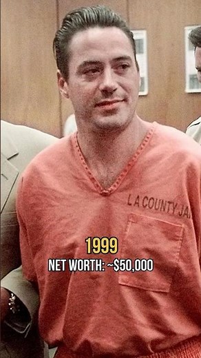 Robert Downey Jr’s Shocking Net Worth Timeline! #ironman #marvel #robertdowneyjr