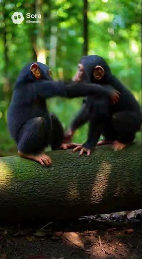 Chimp Babies Playing Together — Pure Forest Moments