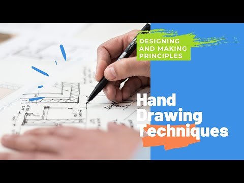 Hand drawing techniques GCSE DT