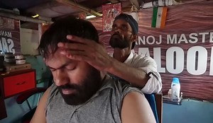 MANOJ MASTER HEAD MASSAGE AT HIS BARBERSHOP ASMR WATCH FOR BETTER SLEEP