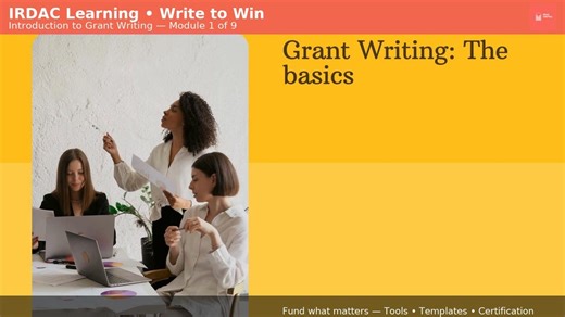 Grant Writing Mastery: 9-part Course With Tools, Templates & Certification - Etsy