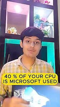 Windows Telemetry is Secretly Using 40% of Your CPU — Stop it Now! Useful PC trick #shorts