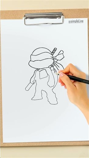 Cute Cartoon Character Sketch! 🎨✏️ #shorts #howtodraw #kidart #easydrawing