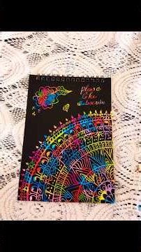 Scratch book mandala ✨ hidden colors coming alive 🎨🖤#shortsvedio#scratchart #mandalaart #artshorts