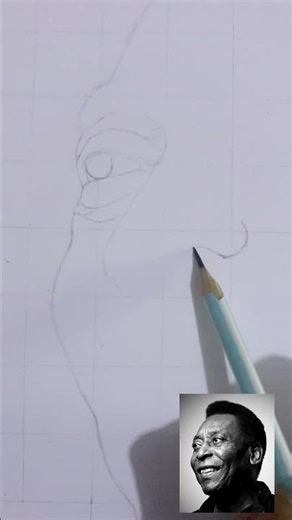 How to sketch Pele #art #sketch #drawing #shorts #trends