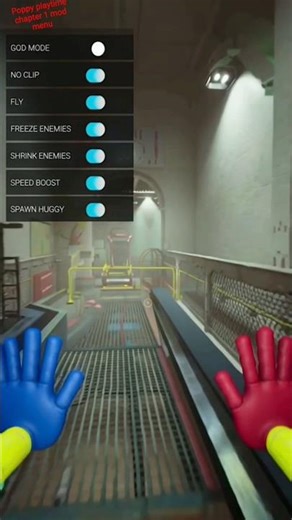 poppy playtime chapter 1 mod menu game play #poppyplaytime #trending #modmenu #gaming #shorts