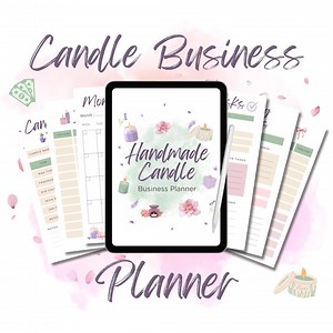 Handmade Candle Business Planner | Digital Small Business Planner | Printable, Inventory, Sales & Marketing Tracker | PDF Download - Etsy