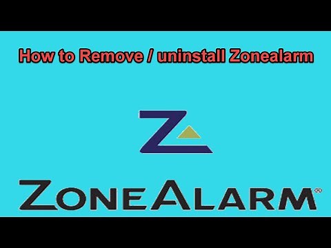 how to uninstall Zonealarm - windows