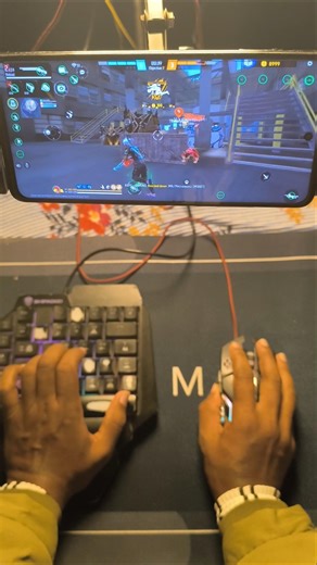 How to play free fire with keyboard mouse in mobile | ⌨️ 🖱📱 full setup without app no activation