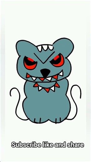 How to Draw Angry Cat Step by Step #shortsviral