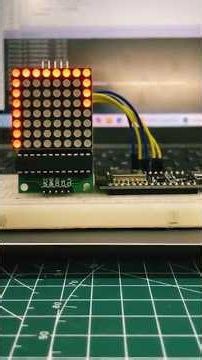 Satisfying 8x8 LED Matrix With NodeMCU in Command #arduino #diyelectronics #electronic