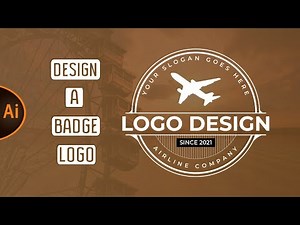 Illustrator Beginner Tutorial: How to Design a Badge Logo (STEP by STEP)