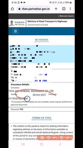 Gadi ke insurance kaise check Kare | How to check vehicle insurance Details