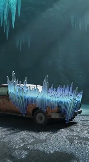 “This abandoned car turned into crystals