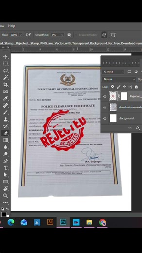 how to remove rejection or approval icon.