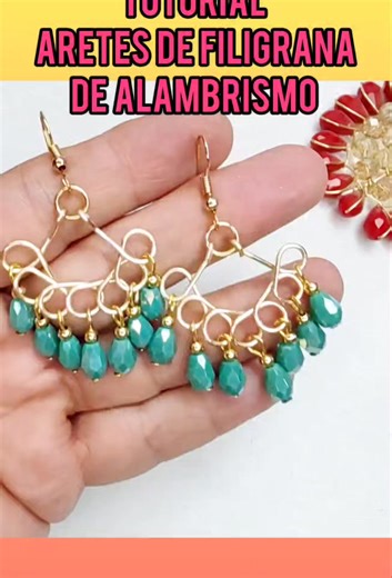 1.3K views · 15 reactions | Tutorial ... Aprende a realizar aretes de filigrana de alambrismo y crea tus propias joyas., parte 1 | C y C creaciones | Facebook
