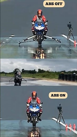 ABS & Traktionskontrolle rettet Leben | Nasser Straßen-Test