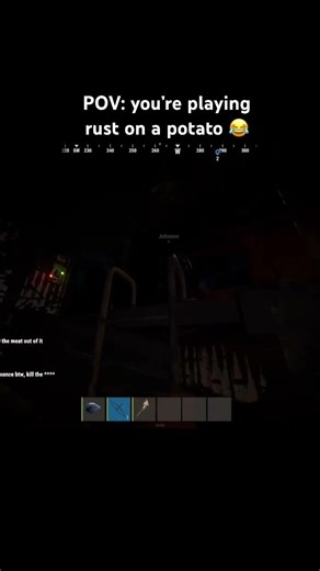 POV: you’re playing rust on a potato #youtubeshorts #gaming #rust