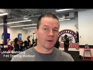 Mark Wahlberg works out at F45 Training in Jupiter after filming 'Father Stu'