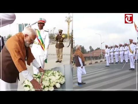 LIVE: PM Modi lays a wreath at the Adwa Victory Monument in Addis Ababa, Ethiopia