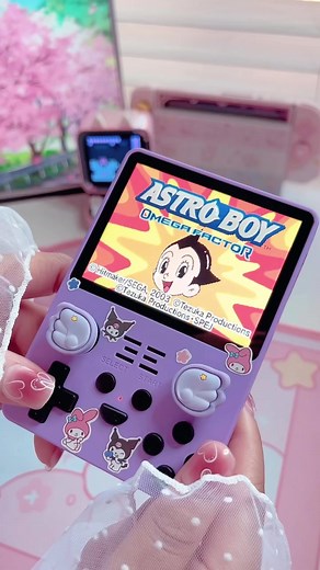 Powkiddy RGB20s Handheld Retro Game Console - Astro Boy Omega Factor GBA Emulator