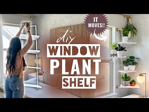 DIY SHELF PROJECT - Make a plant shelf for window