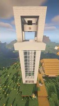 Minecraft Automatic Elevator Tutorial (Observer + Redstone)