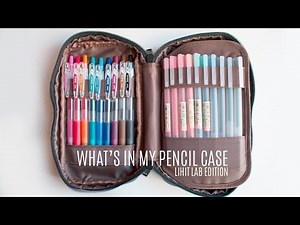 what's in my pencil case: lihit lab edition