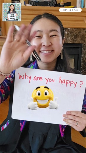 Hmong phrase EP 154: why are you happy? #dibdabneeg #languagelearning #learningisfun #multilingual