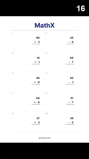 Free Beginner Math Worksheet #28 | Addition & Subtraction Practice #Shorts