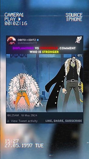 Doflamingo vs Crocodile The Final Battle ☠️ #onepiece #doflamingo #crocodile #fyp #shorts #amv