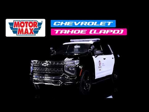 2025 Chevrolet Tahoe Police Pursuit Vehicle (LAPD) 1/24 Diecast Model Car by Motormax