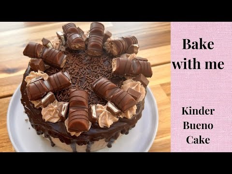 Make my husbands birthday cake with me | Home Baking, Janes Patisserie, Kinder Bueno Drip Cake