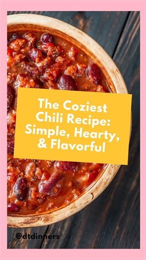 Dollar Tree Dinners on Instagram: "Simple, hearty, cozy chili 🌶️ In a world of complicated chili recipes, this is the one you can count on to always be tasty and satisfying. Recipe (serves 4): 1 lb ground beef 1 onion, diced 1 packet chili seasoning 1 can kidney beans (undrained) 1 can pinto beans (undrained) 1 can tomato sauce (15 oz) 1 can diced tomatoes (14.5 oz) Directions: In a large pot, brown the ground beef with diced onion, breaking the meat into crumbles as it cooks. Drain excess fat,