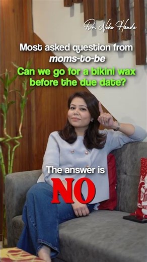 Why avoid bikini waxing close to your due date?