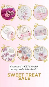 💕Get Creative in the Kitchen – 15% Off Silicone Molds! 🍫🧁 Perfect for fondant, modeling chocolate, and even play dough (fun with the kids! )🎨👩‍🍳 🛍️ Shop now at www.mylittlecakepop.com ⏰ Sale ends Sunday at 12:00 midnight! 📸 Tap the image to shop the items pictured 👇 Comment “SWEETS” for the discount code and direct link to shop! 💬✨ Many designs shown by @unforgedible_art 💕 #SiliconeMolds #FondantMolds #ModelingChocolate #CakeDecorating #BakingSupplies #BakersOfInstagram #CakePopMolds 