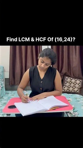 Find LCM & HCF Of (16,24)? #maths #mathstricks #lcm #hcf #LCM&HCF #shorts