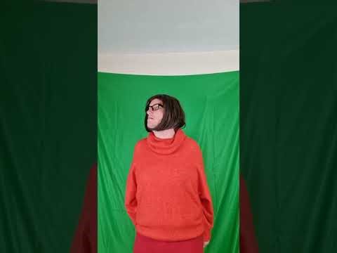 Me as velma doing circle backwards reshoot just green screen